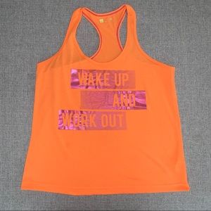 Orange & pink workout tank